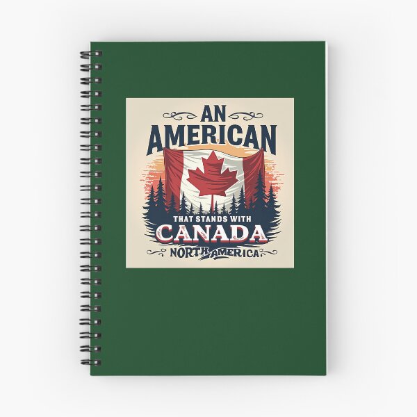 Item preview, An American That Stands With Canada  United In North America 612 designed and sold by ForestHomeDe.