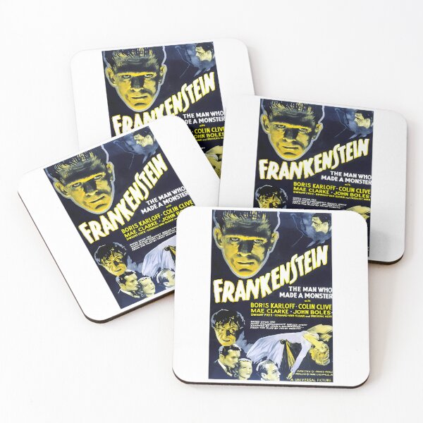 Item preview, Frankenstein 1931 Vintage Horror Movie Poster Boris Karloff designed and sold by RakeshPatelArt.