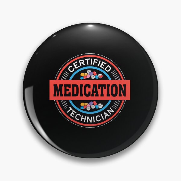 Item preview, Certified Medication Technician Emblem with Pills designed and sold by laflera.