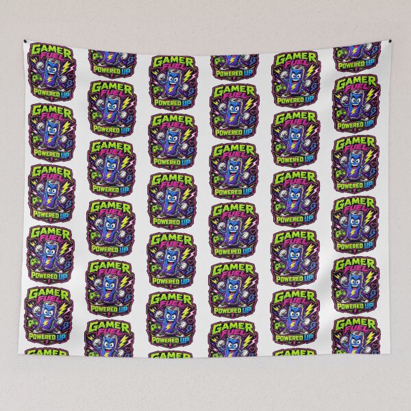Artikelvorschau, Gamer Fuel Lustiger Gaming-Sticker Geschenk entworfen und verkauft von RedRubyBubble.