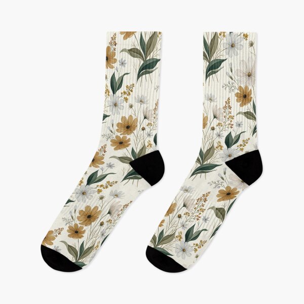 Item preview, Vintage Boho Mustard Yellow Farmhouse Floral designed and sold by arteresting-art.