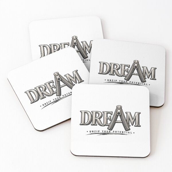 Item preview, DREAM Zipper Typography – Unzip Your Potential designed and sold by thesmilngnature.
