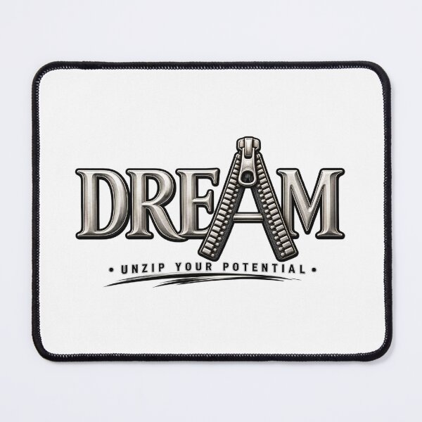 Item preview, DREAM Zipper Typography – Unzip Your Potential designed and sold by thesmilngnature.