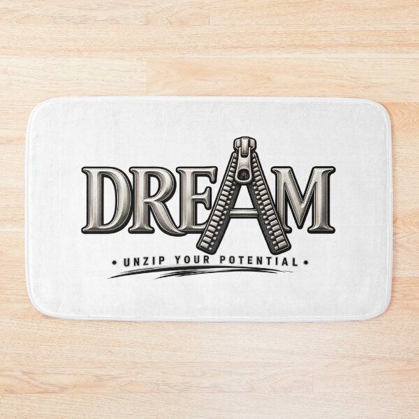 Item preview, DREAM Zipper Typography – Unzip Your Potential designed and sold by thesmilngnature.