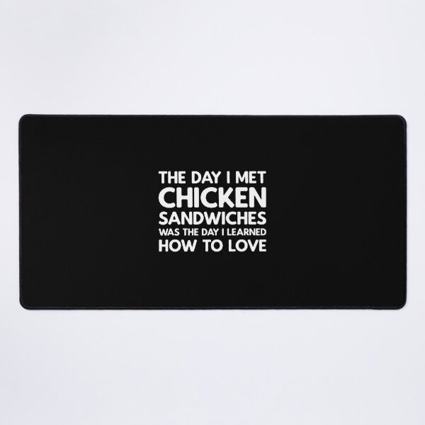 Item preview, Chicken Sandwich Love Saying Foodie Humor designed and sold by laflera.