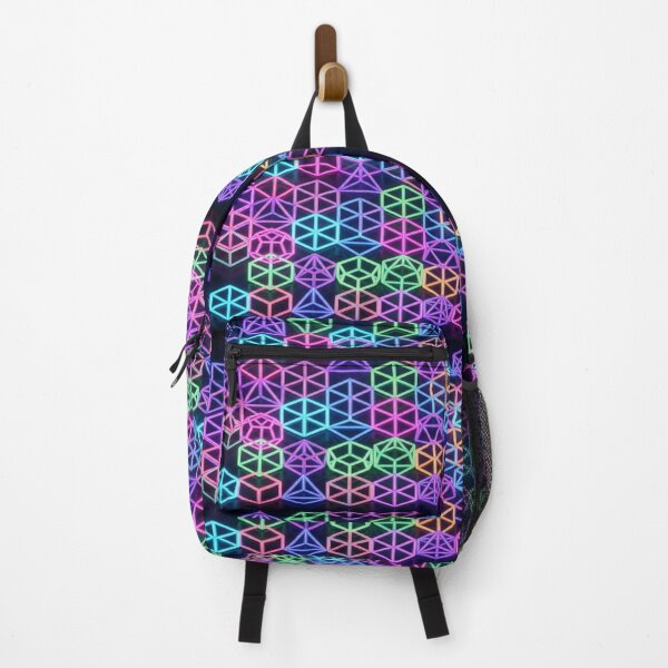 Item preview, Vibrant Interlocking Neon 3D Geometric Pattern designed and sold by Solomon-Ent-144.