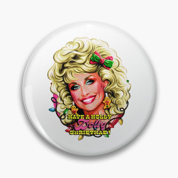 Item preview, Have A Holly Dolly Christmas Country Music Legend Holiday designed and sold by RakeshPatelArt.