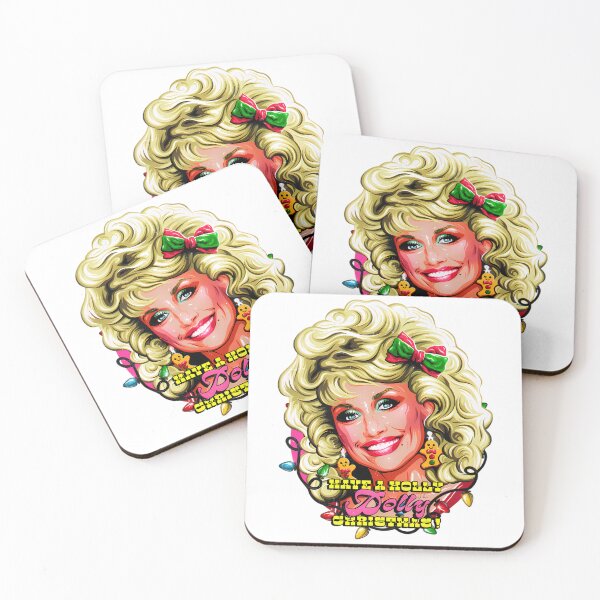 Item preview, Have A Holly Dolly Christmas Country Music Legend Holiday designed and sold by RakeshPatelArt.