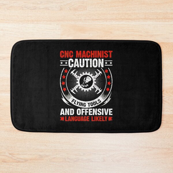 Item preview, Machinist Caution Flying Tools Offensive Language Likely designed and sold by laflera.