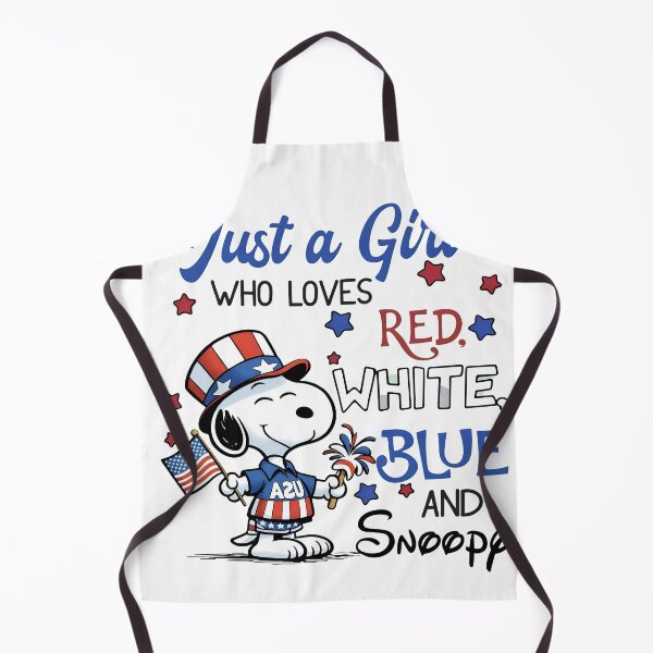 Item preview, Just a Girl Who Loves Red White Blue and Snoopy  designed and sold by maegilldepus.