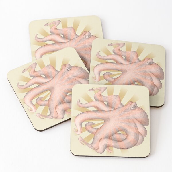Item preview, Sepia Rays Octopus designed and sold by artmuvz.