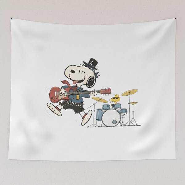 Item preview, Snoopy Metal Band Graphic designed and sold by maegilldepus.