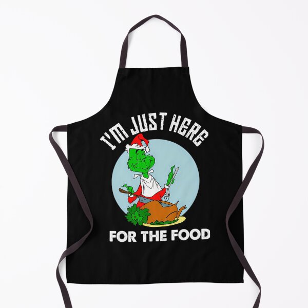 Item preview, Funny Grinch Christmas  I'M Justs Here For The Food designed and sold by RakeshPatelArt.