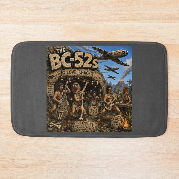 Item preview, The BC-52s Prehistoric Caveman Rock Band designed and sold by Hornace88studio.