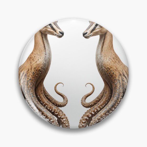 Item preview, Majestic Antelope Octopus Hybrid - Surreal Fantasy Art designed and sold by Mementoo.