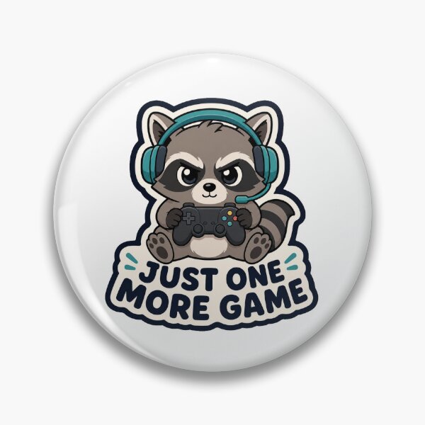 Artikelvorschau, Waschbär-Gamer-Sticker-Geschenk entworfen und verkauft von RedRubyBubble.