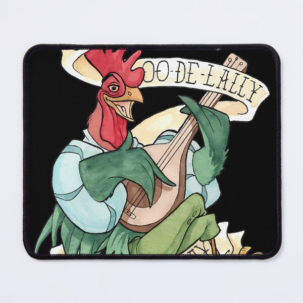 Item preview,  Alan-A-Dale Rooster  Oo-De-Lally Golly What A Day Tattoo Watercolor designed and sold by SherriSykes.