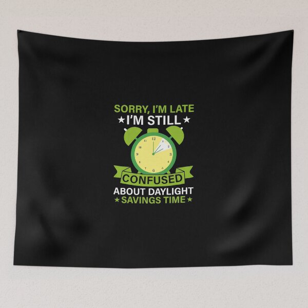 Item preview, Confused About Daylight Savings Time Alarm Clock Humor designed and sold by laflera.
