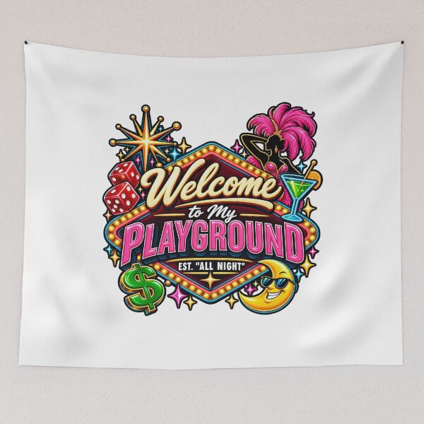Item preview, Welcome to My Neon Playground Sign designed and sold by Dresut.