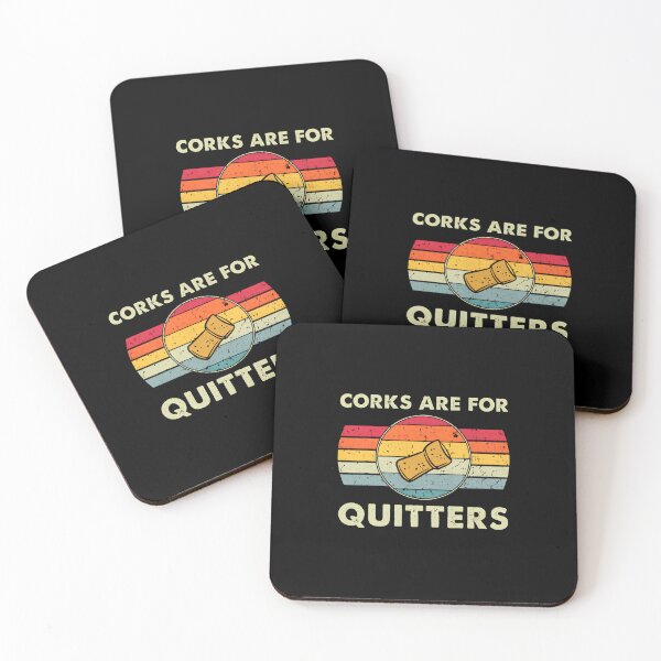Item preview, Corks are for Quitters Funny Wine Lover Retro Graphic designed and sold by laflera.