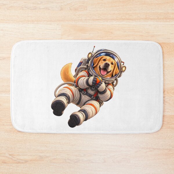 Item preview, Labrador Astronaut with Favorite Ball – Vintage Space Dog designed and sold by builtforyou.