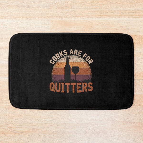 Item preview, Corks Are For Quitters Wine Lover Retro Sunset designed and sold by laflera.