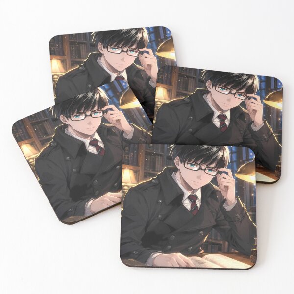 Item preview, Yukio Okumura Blue Exorcist Midnight Library Study designed and sold by SolenneAzur.