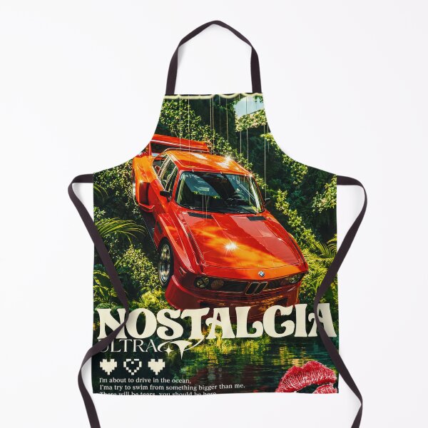 Item preview, Nostalgic Summer Aesthetic - Retro Orange Sports Car in Tropical Jungle designed and sold by Jana-Todd.