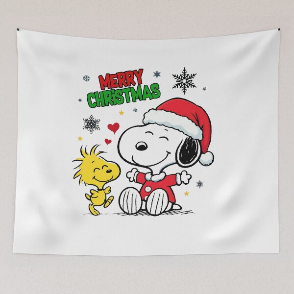 Item preview, Festive snoopy and woodstock Holiday Greeting  designed and sold by cesrahotdemo.