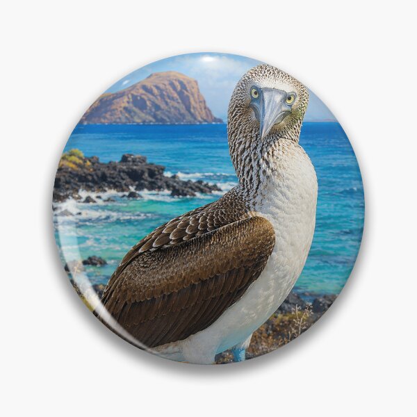 Item preview, Blue-Footed Booby on a Volcanic Coast designed and sold by Pixel Junkies Studio.
