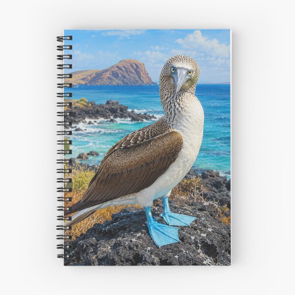 Item preview, Blue-Footed Booby on a Volcanic Coast designed and sold by Pixel Junkies Studio.