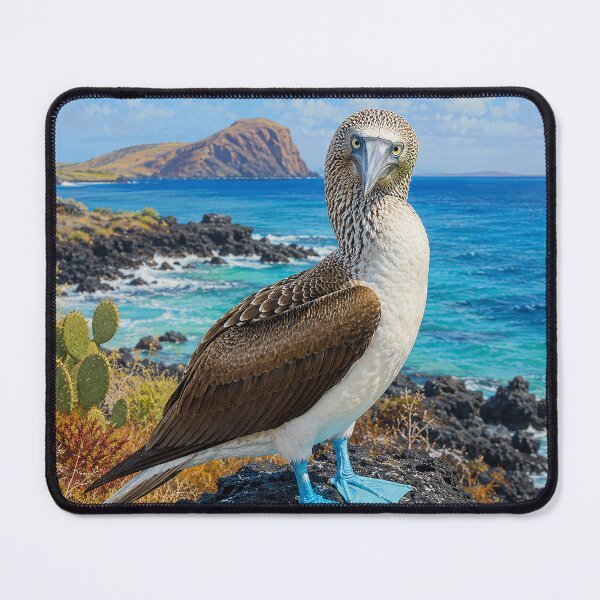 Item preview, Blue-Footed Booby on a Volcanic Coast designed and sold by Pixel Junkies Studio.