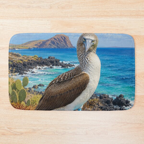 Item preview, Blue-Footed Booby on a Volcanic Coast designed and sold by Pixel Junkies Studio.