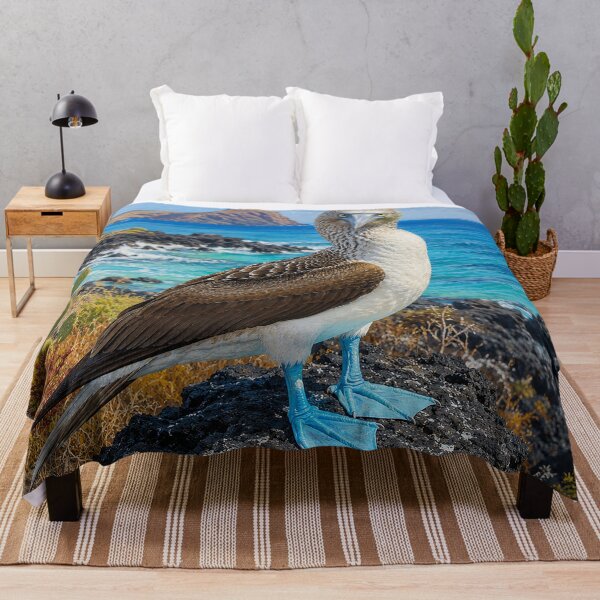 Item preview, Blue-Footed Booby on a Volcanic Coast designed and sold by Pixel Junkies Studio.
