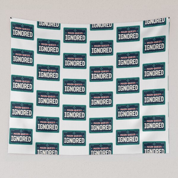 Artikelvorschau, Hauptquest ignoriert – Lustiger Gamer-Sticker als Geschenk entworfen und verkauft von RedRubyBubble.