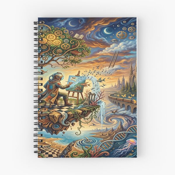 Item preview, A surrealist design of a painting cosmonaut designed and sold by Solomon-Ent-144.