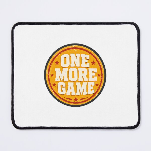 Item preview, One More Game Funny Gamer Sticker Gift designed and sold by RedRubyBubble.