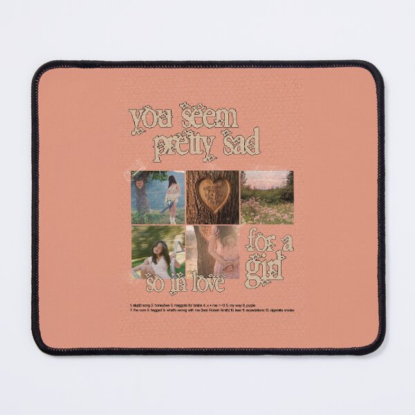 Item preview, you seem pretty sad for a girl so in love - peach poster designed and sold by vbsartwork.