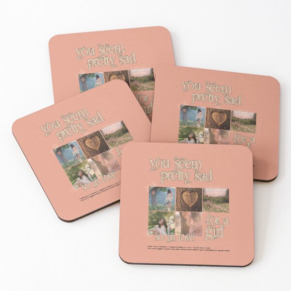 Item preview, you seem pretty sad for a girl so in love - peach poster designed and sold by vbsartwork.