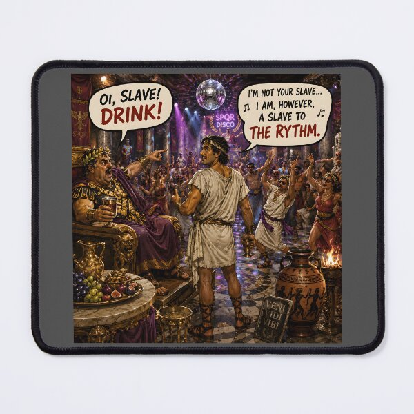 Item preview, Slave to the Rhythm Funny Ancient Roman Disco designed and sold by Hornace88studio.