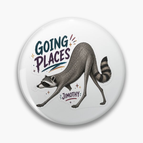 Item preview, Jimothy Raccoon Adventure Sticker designed and sold by RedRubyBubble.