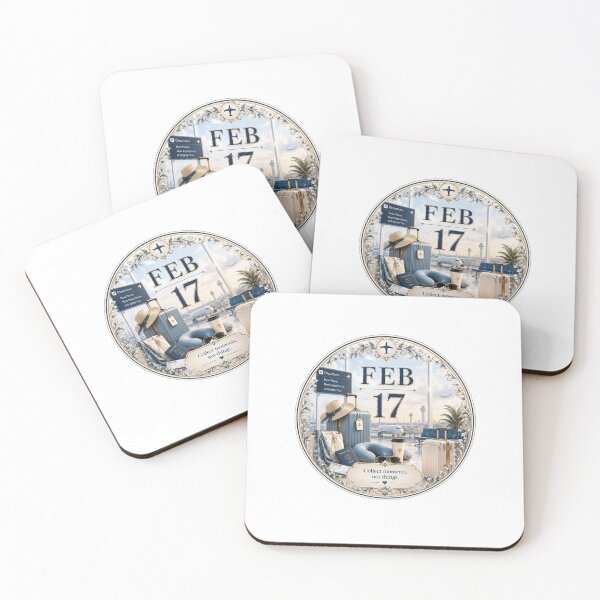 Item preview, February 17 Airport Travel Birthday Design designed and sold by LunaMoments.