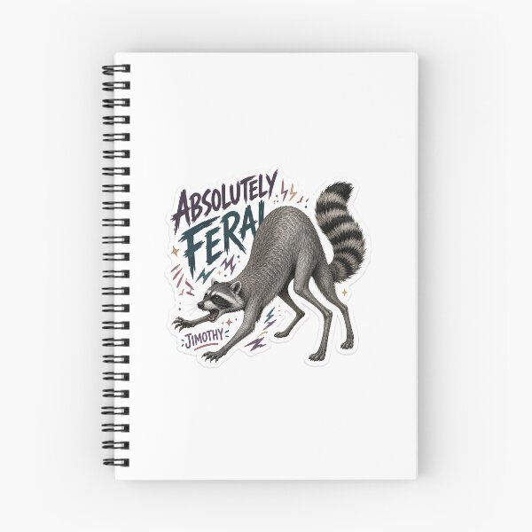 Aperçu de l'œuvre Autocollant Jimothy Raton Laveur Absolument Sauvage créée et vendue par RedRubyBubble.