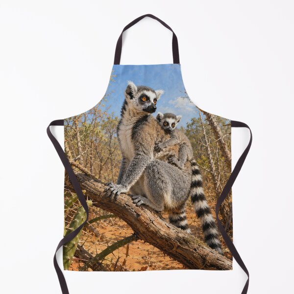 Item preview, Ring-Tailed Lemur Mother and Baby designed and sold by Pixel Junkies Studio.