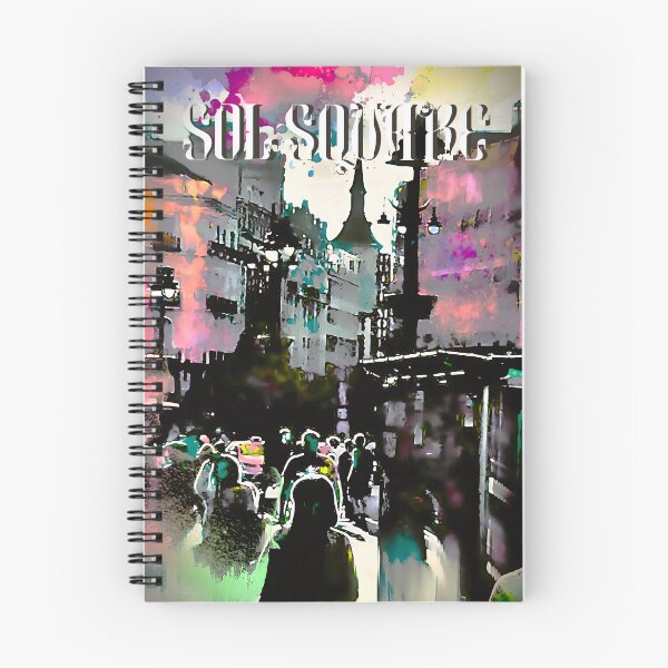 Item preview, Sol Square Madrid Abstract Grunge Photo Poster designed and sold by AXENT Designs.