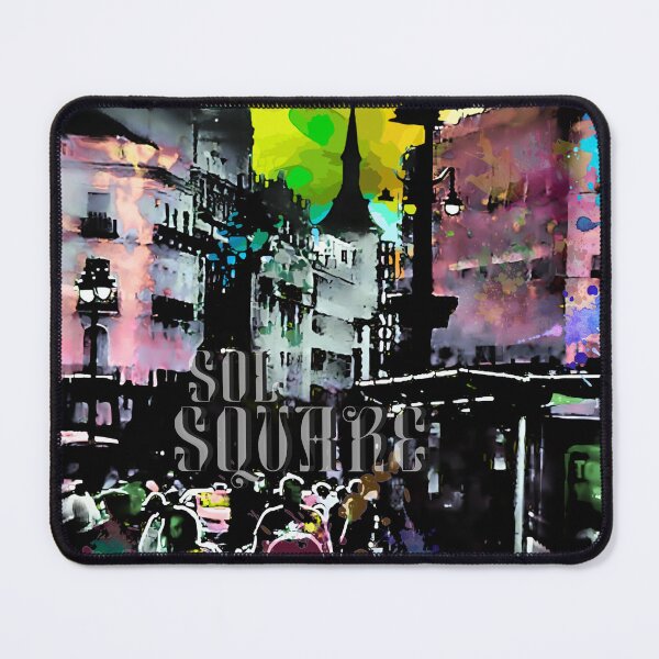 Item preview, Sol Square Madrid Abstract Grunge Photo Poster designed and sold by AXENT Designs.