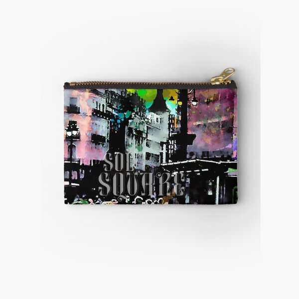 Item preview, Sol Square Madrid Abstract Grunge Photo Poster designed and sold by AXENT Designs.