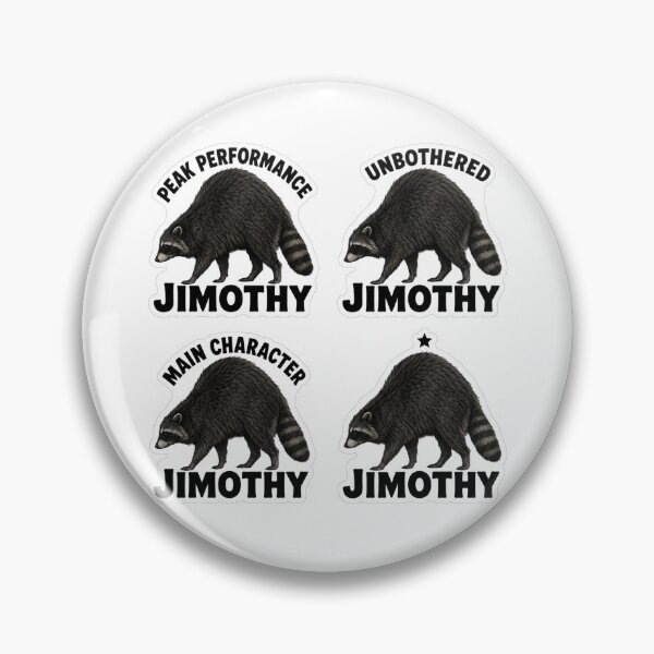 Aperçu de l'œuvre Autocollant d'art de rue Jimothy Raccoon créée et vendue par RedRubyBubble.