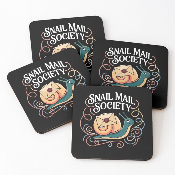 Item preview, Snail Mail Society Cute Vintage Snail Lover Letter Design designed and sold by MiALopezArt.