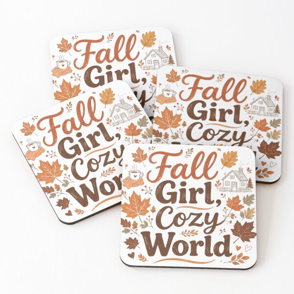 Item preview, Fall Girl Cozy World | Cute Fall Design for Women | Autumn Cozy Gift designed and sold by PrintSparkDesigns.